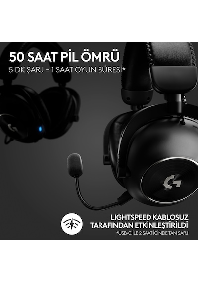 Logitech G Pro X 2 Lıghtspeed Kablosuz Kulak Üstü Kulaklık