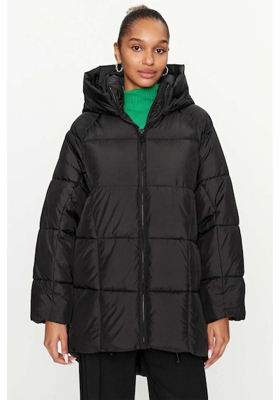 Only Asta Oversize Puffer Kadın Siyah Mont Parka 15293818 001