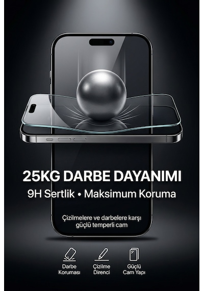 Horizon Privacy iPhone 17 Pro - Pro Max Uyumlu Ekran Koruyucu Otomatik Kurulum Kiti 28 Gizlilik Filtresi 9h Temperli Cam Anti-reflective & An - iPhone 17 Pro Max