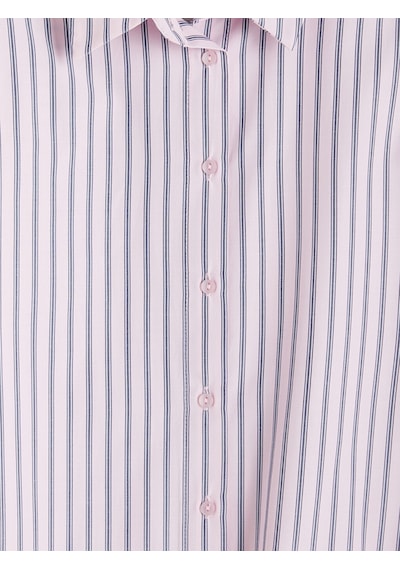 Lcw Vision Pembe Çizgili Poplin Kadın Gömlek