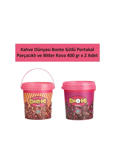 Kahve Dünyası Sütlü Bonte Portakal Parçacık ve Bitter Kova 2 x 400 G