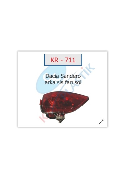 Kaya Arka Sis Far Lambası Sol Symbol-mgn 4-sandero Joy Model IS00-KAYA KR711