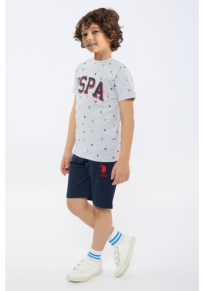 U.S. Polo Assn Grimelanj Lacivert Erkek Çocuk Bermuda Takım