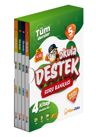 2027 5. Sınıf Tüm Dersler Okula Destek Soru Bankası 4 Kitap Modüler Set
