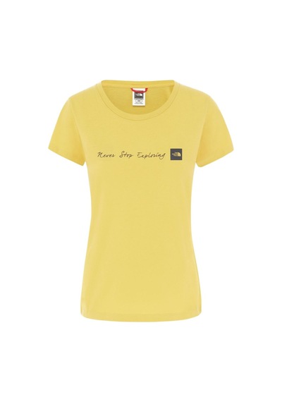 The North Face Sarı Kadın Günlük Tişört Nf00A6Przbj1 W Nvr Stp Ex Sarı