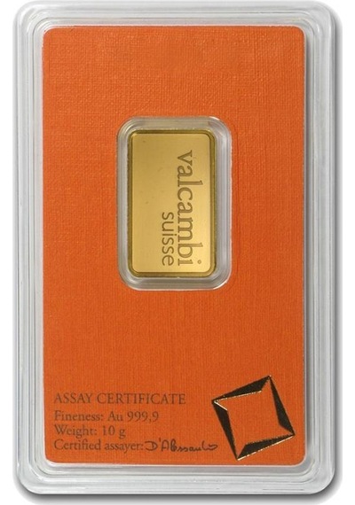 Valcambi 10 Gram Orange Bar Altın 999.9 24 Ayar Külçe Altın