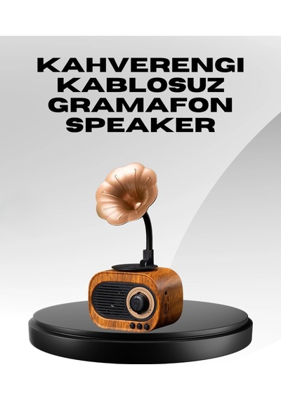 Kablosuz Retro Radyo Hoparlör 5w Güçlü Ses Usb Hafıza Kart Destekli Tech