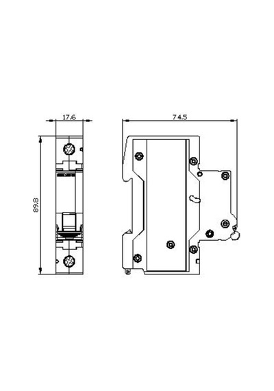 Siemens 5sl3106-7ya Eko Seri Otomatik Sigorta 4,5ka, 1 Faz, C Tipi, 1x6 Amper