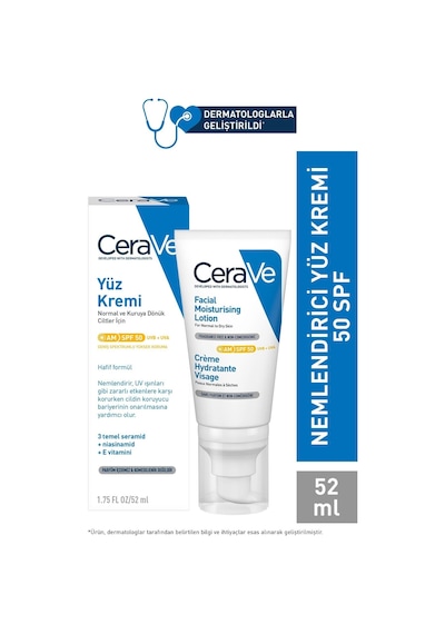 Cerave Nemlendirici Yüz Kremi SPF50 52 ML