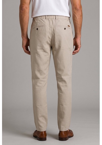 Bisse Bej Keten Jogger İpli Spor Pantolon Pns26y26110 07