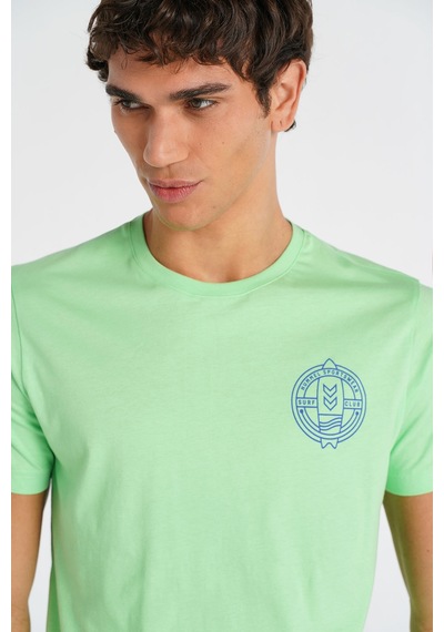 Hummel Calvert Kısa Kollu Tişört 912202-7622 Yeşil