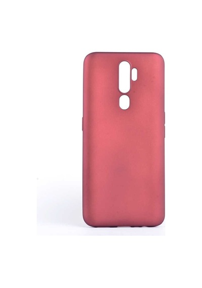 Noktaks - Oppo Uyumlu Oppo A5 2020 - Kılıf Mat Renkli Esnek Premier Silikon Kapak - Mürdüm