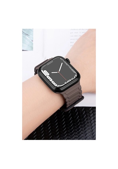 Apple Watch Ultra 49mm Mountain Kordon Saat Değildir - Siyah-turuncu