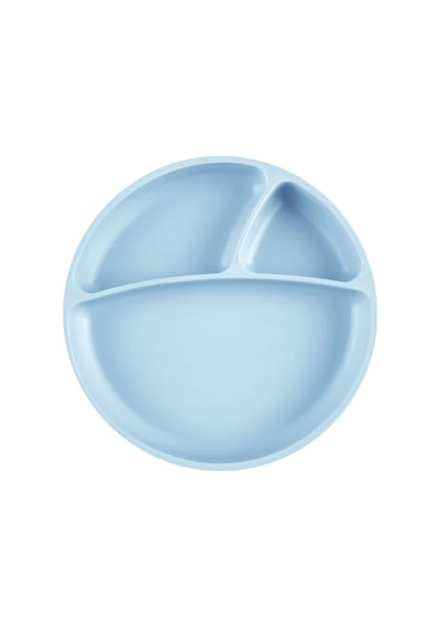 Porsiyon Vakumlu Mama Tabağı Mineral Blue 3 Adet