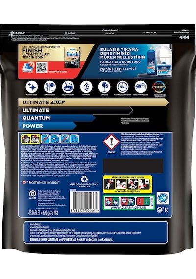 Finish Ultimate Bulaşık Makinesi Deterjanı Kapsül Tablet 96 Adet (48 x 2)