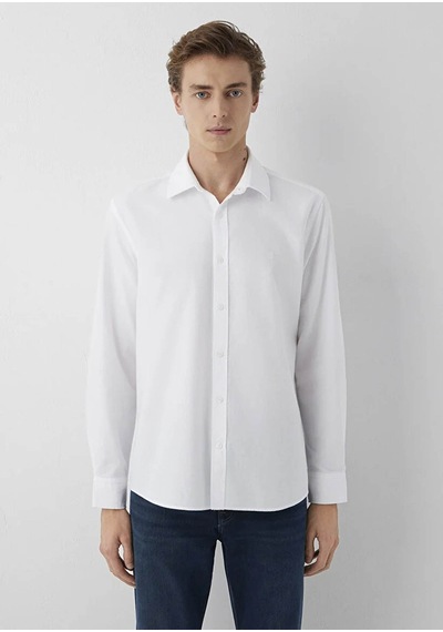 Mavi Regular Fit Beyaz Erkek Gömlek M0212089-620
