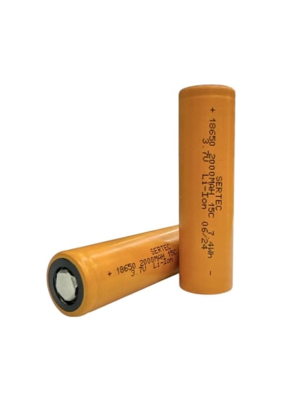 18650 3.7v 2000 Mah 15c Li-ıon Şarjlı Pil