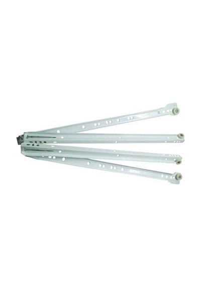 Standart Çekmece Kızağı Dolap Çekmece Rayı Beyaz 45cm 1 Takım Y- Metal