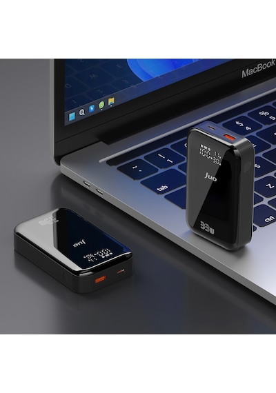 Juo JLP133 10000 mAh 33W USB-A + Type-C Powerbank Juo JLP133 10000 mAh 33W USB-A + Type-C Powerbank