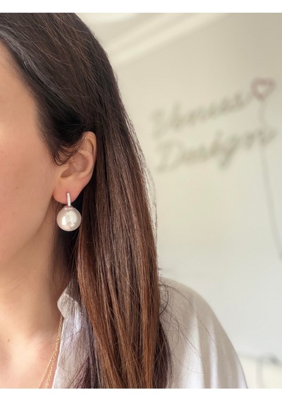 Çelik İnci Top Küpe Silver