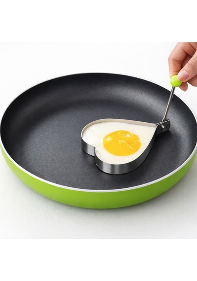Kalp,yıldız,yuvarlak Şekilli Yumurta Kalıbı Saplı Saplı Omlet Ve Pancake Şekillendirici Kalıp Yapışmaz Genel