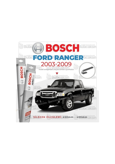 Ford Ranger Muz Silecek Takımı 2003-2009 Bosch Aeroeco