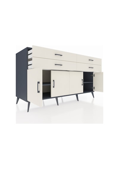 Kronos Konsol 2 Raflı 4 Çekmeceli 8 Kapaklı 176x59x99 Antrasit-ay Antrasit-aytaşı Kronos Konsol 2 Raflı 4 Çekmeceli 8 Kapaklı 176x59x99 Antrasit-ay Antrasit-aytaşı