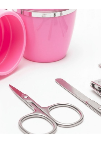 Manikür Pedikür Seti 4 Parça Pembe Uczzz4lümanikürseti-4