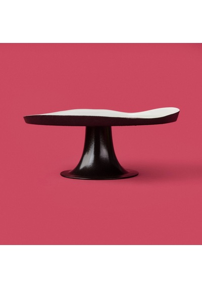 Kitchen Jota Ayaklı Tabak - Beyaz / Siyah - 21 Cm Çok Renkli