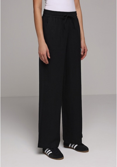 Colin's Colins Regular Fit Yüksel Bel Geniş Paça Kadın Siyah Pantolon Cl1079432 Q1.v2 Blk Siyah