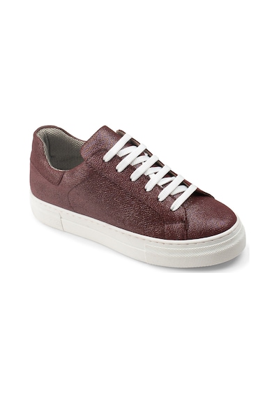 Deery Hakiki Nubuk Bordo Sneaker Kadın Ayakkabı - Z1681Zbrdc01 Bordo