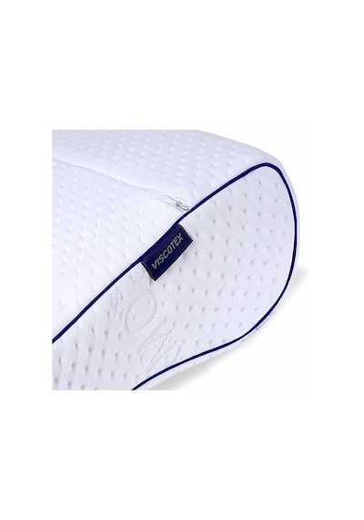 Visco Çift Bombeli Ortopedik Yastık 60x40x11/9 cm, Beyaz