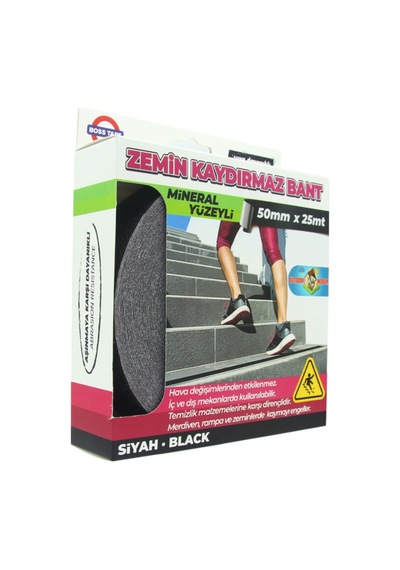Zemin Merdiven Kaydırmaz Bant 50mmx25mt