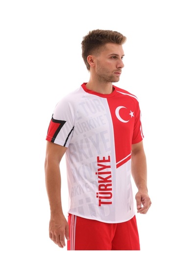 Sportech K0164 Türkiye Forma Takımı Tek Kelime Isim Ve Numara Yazılır Beyaz