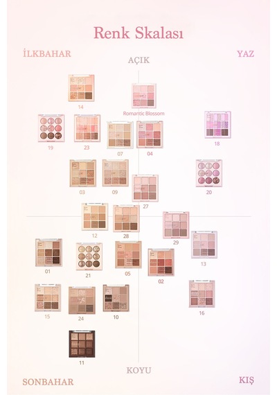 Dasique Mat Ve Işıltılı Renk Seçenekleri Sunan Far Paleti Shadow Palette Romantic Blossom Romantic Blossom