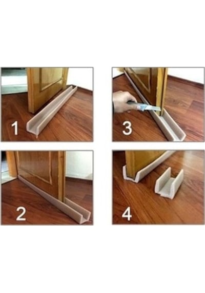 Kapı Altı Geçmeli Eşik Süngeri 90 Cm Beyaz