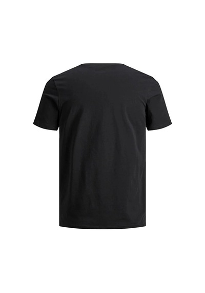 Jack & Jones Jack&jones 12156101 0 Yaka Erkek Basic Tshirt - Siyah SIYAH