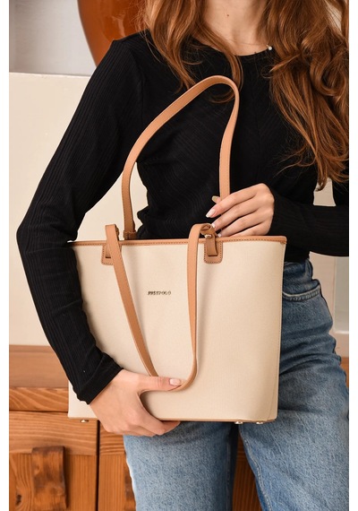Just Polo Kadın Yeni Sezon El Ve Omuz Çantası 236049mh Krem - Camel 35655800