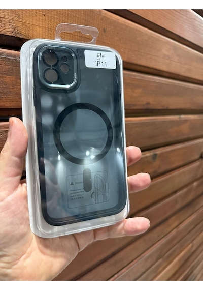 İphone 11 Siyah Magsafe Uyumlu Telefon Kılıfı
