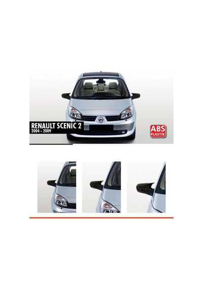 Scenic 2 Batman Ayna Kapağı Piano Black / 2004-2009
