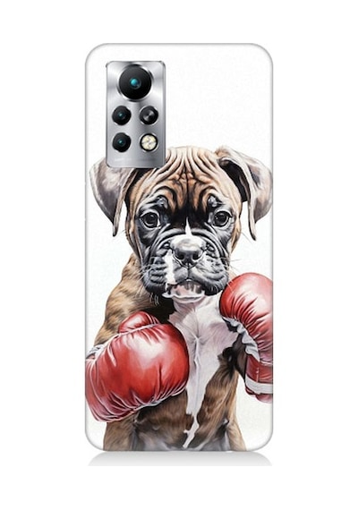 Infinix Note 11s Uyumlu Boksör Köpek Desenli Silikon Kılıf