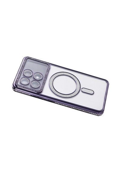 Xiaomi Poco X6 Pro Uyumlu Joke Simli Magneticsafe Kılıf - Derin Mor