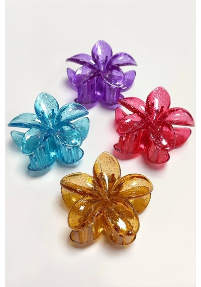 Simli Lotus Toka 8 Cm Çok Renkli