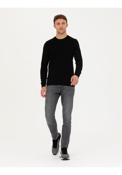 Pierre Cardin Erkek Siyah Triko Kazak 50281823-vr046 Siyah
