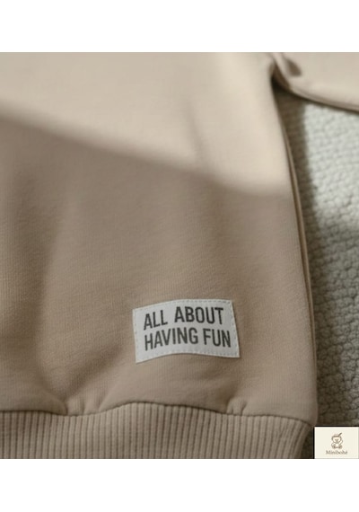 Minibohe Erkek Çocuk Sweatshirtbej Bej