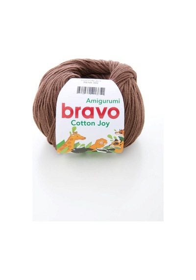 Cotton Joy - Kahverengi 002 Amigurumi İpi Örgü İpi 50gr 165m