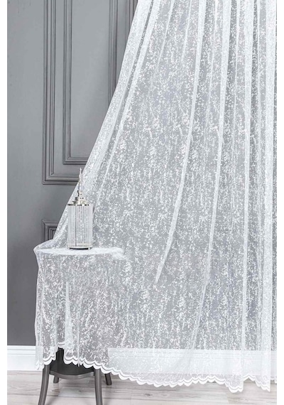 Evdepo Home Kullanıma Hazır Örme Tül Perde (540780190)