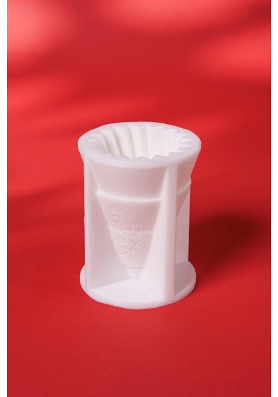 Liner Çam Ağacı Silikon Mum Kalıbı Beyaz