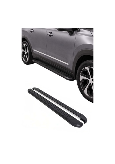 Citroen C5 Aircross 2025-2026 Uyumlu Araca Özel Sideline Yan Basamak Siyah