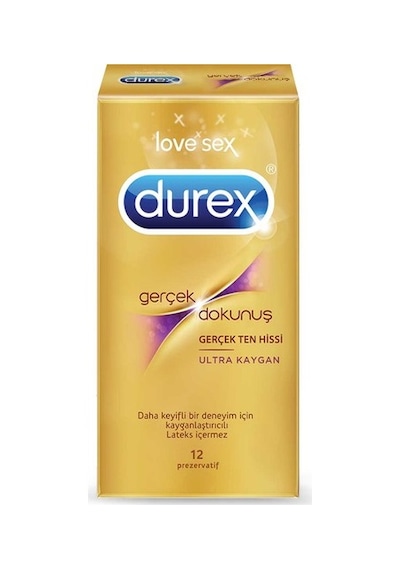 Durex Gerçek Dokunuş Ultra Kaygan Prezervatif 12'li Durex Gerçek Dokunuş Ultra Kaygan Prezervatif 12'li